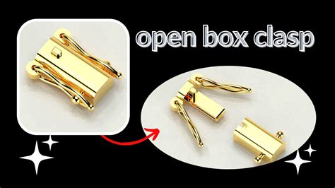 metal clasp for box|how to open box clasp.